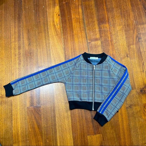 Zip Houndstooth Girls Jacket Size 7 - Picture 5 of 5